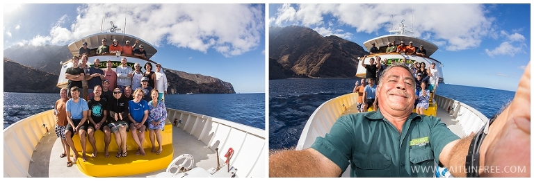 Selfie of crew and guests on Solmar V