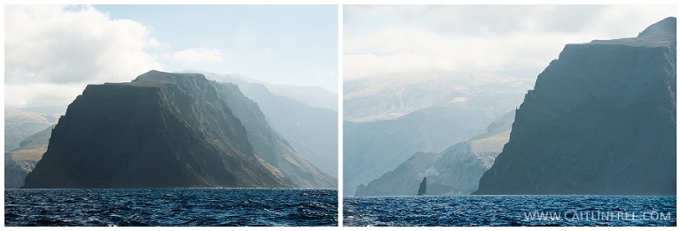 Guadalupe Island as we approach it for the first time