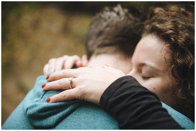 Waterfall Engagement Session at Tiffany Falls