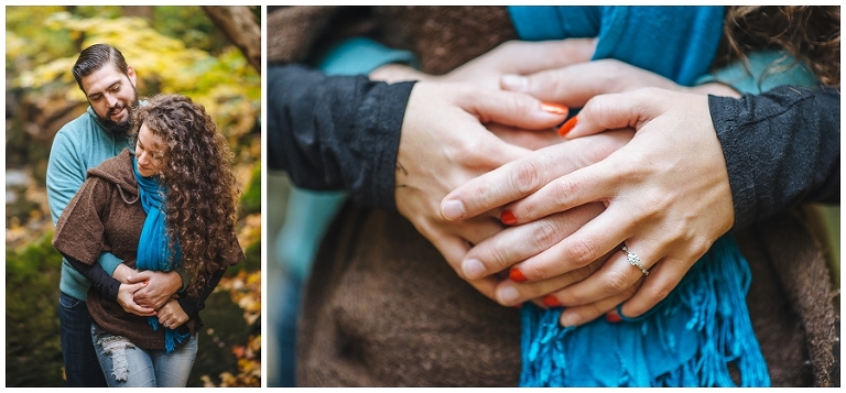 Waterfall Engagement Session at Tiffany Falls