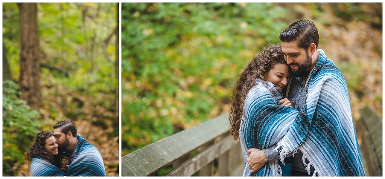 Waterfall Engagement Session at Tiffany Falls