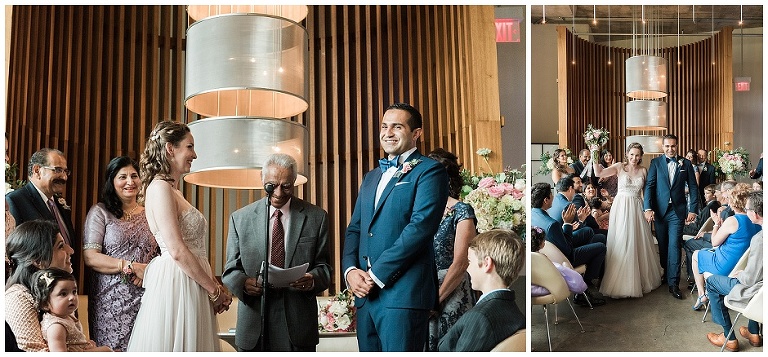 modern urban wedding in toronto, romantic first look and personal vows at gairloch gardens, wedding photos in liberty village