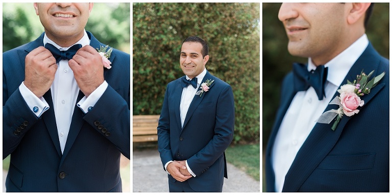 modern urban wedding in toronto, romantic first look and personal vows at gairloch gardens, wedding photos in liberty village