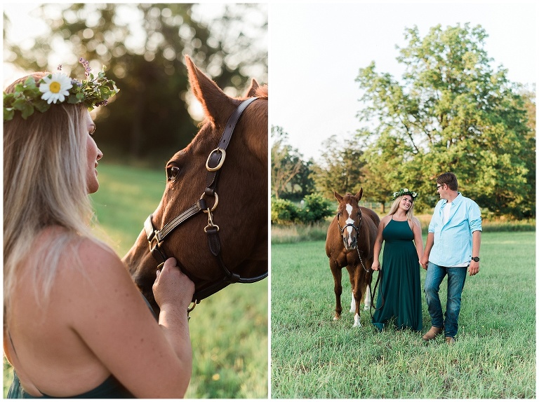 horse engagement session, romantic horse engagement session, golden hour engagement session, hamilton wedding photographer, hamilton engagement session